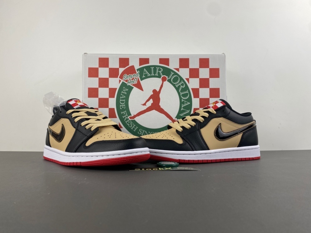 Jordan 1 Low black gold rep batch