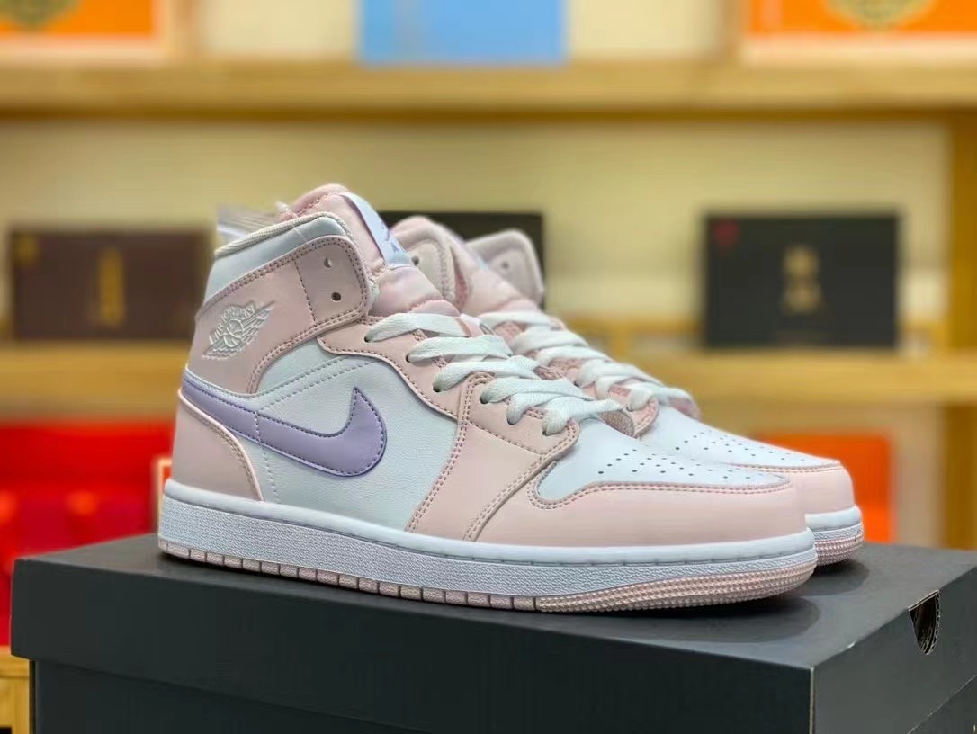 Jordan 1 Mid Pink Purple rep PK batch