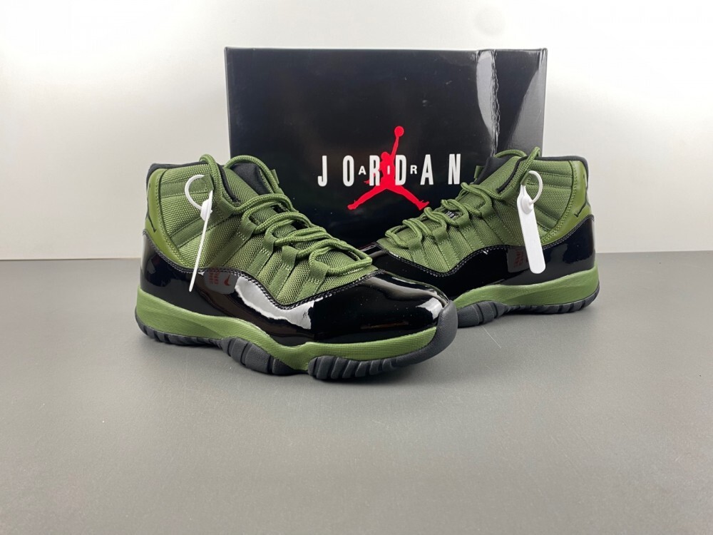 Jordan 11 reps olive green quality rep
