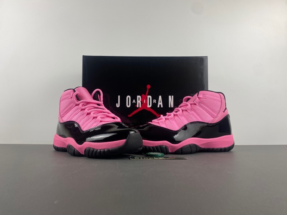 Jordan 11 reps Pink Black community QC photo