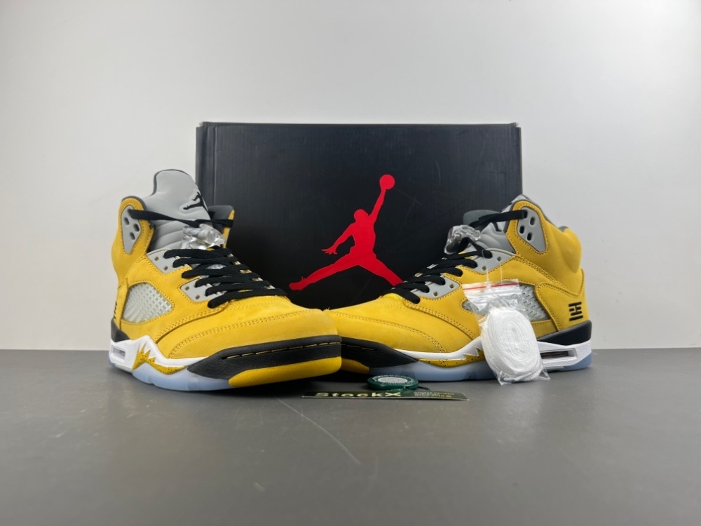 Jordan 5 reps Tokyo yellow batch